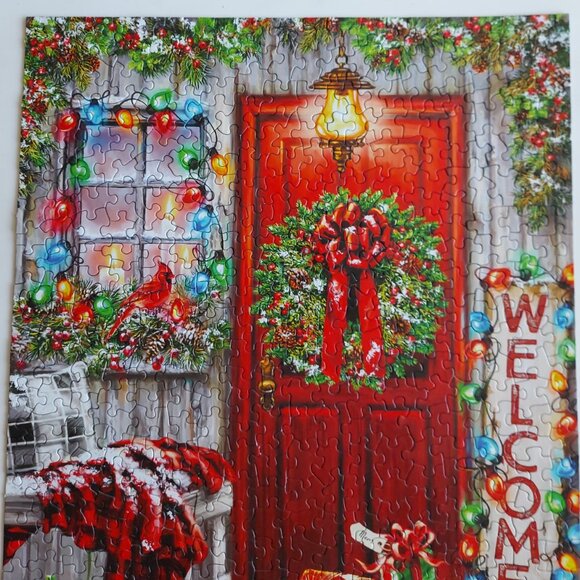 500 Piece "Home For the Holidays" Jigsaw Puzzle - Picture 2 of 7